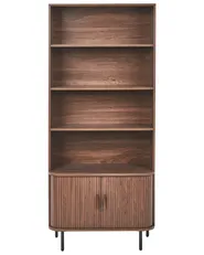 Bücherregal mit 4 Ebenen BRADLEY 180 cm Dunkelbraun_1073058
