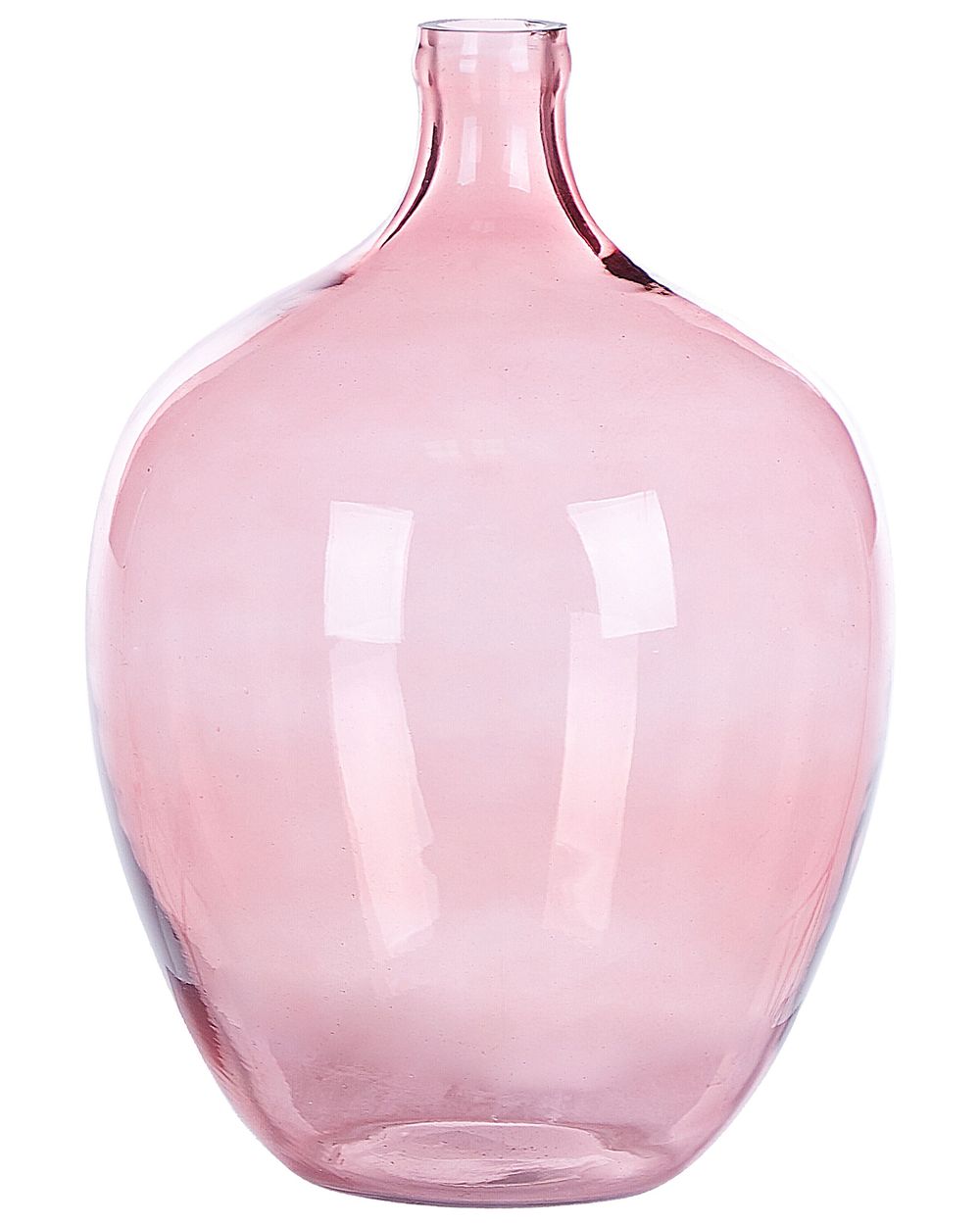 Blumenvase ROTI 39 cm Glas Rosa