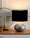 Tischlampe KUBAN Keramik Silber