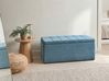 Ottomane mit Stauraum OREM Stoff 100 cm Blau