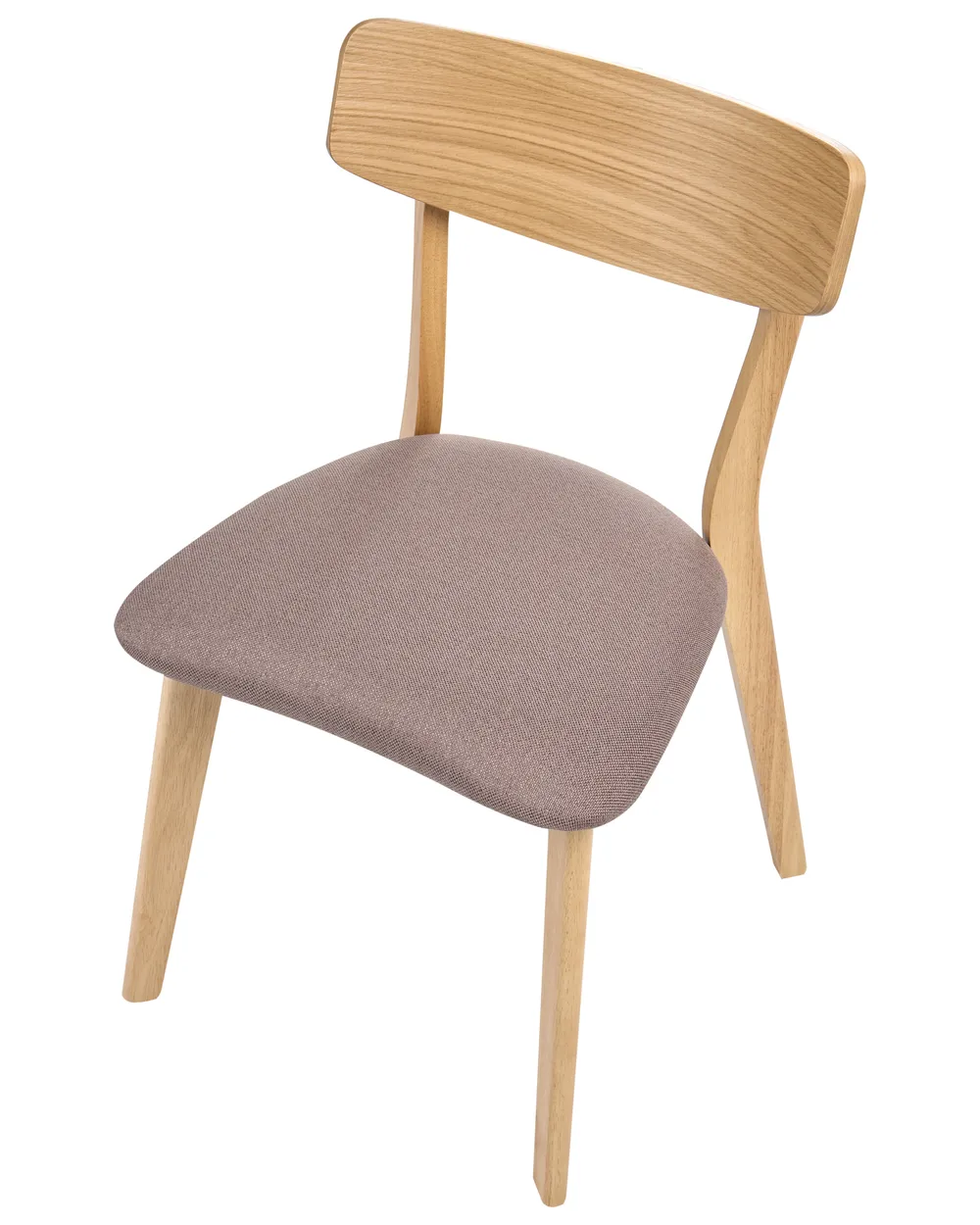 Esszimmerstuhl 2er Set HOLLY Holz Hellbraun / Braun_1065873