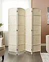 Raumteiler 4-teilig LAPPAGO 163 cm 170 cm Hellbeige