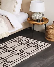 Rug TURHAL Beige 80 x 150 cm Cotton_1178737