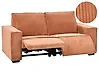 Sofa elektrisch verstellbar 2-Sitzer NUKARI Cord Orange