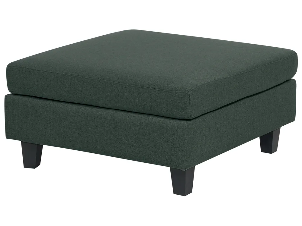 Modulsofa 3-Sitzer UNSTAD mit Ottomane Stoff Dunkelgrün_893399
