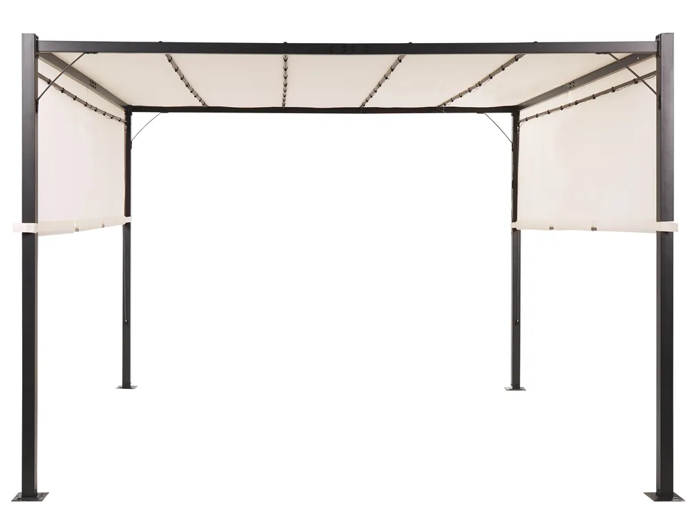 Pavillon LED PARGA 310 cm 310 cm Metall Beige