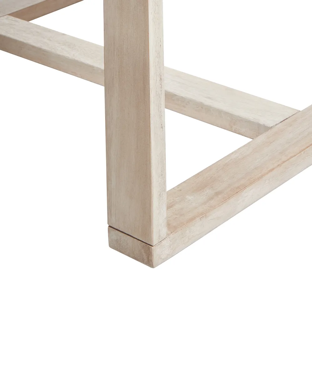 Set mit 6 Stühlen und Sitzkissen AZZANELLO Akazienholz Cremeweiß_956812