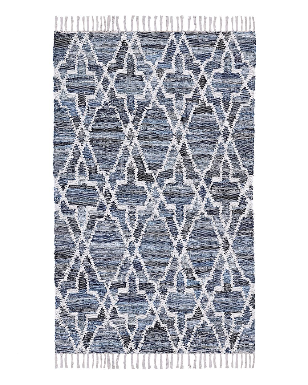Rug ADIYAMAN Blue 140 x 200 cm Cotton