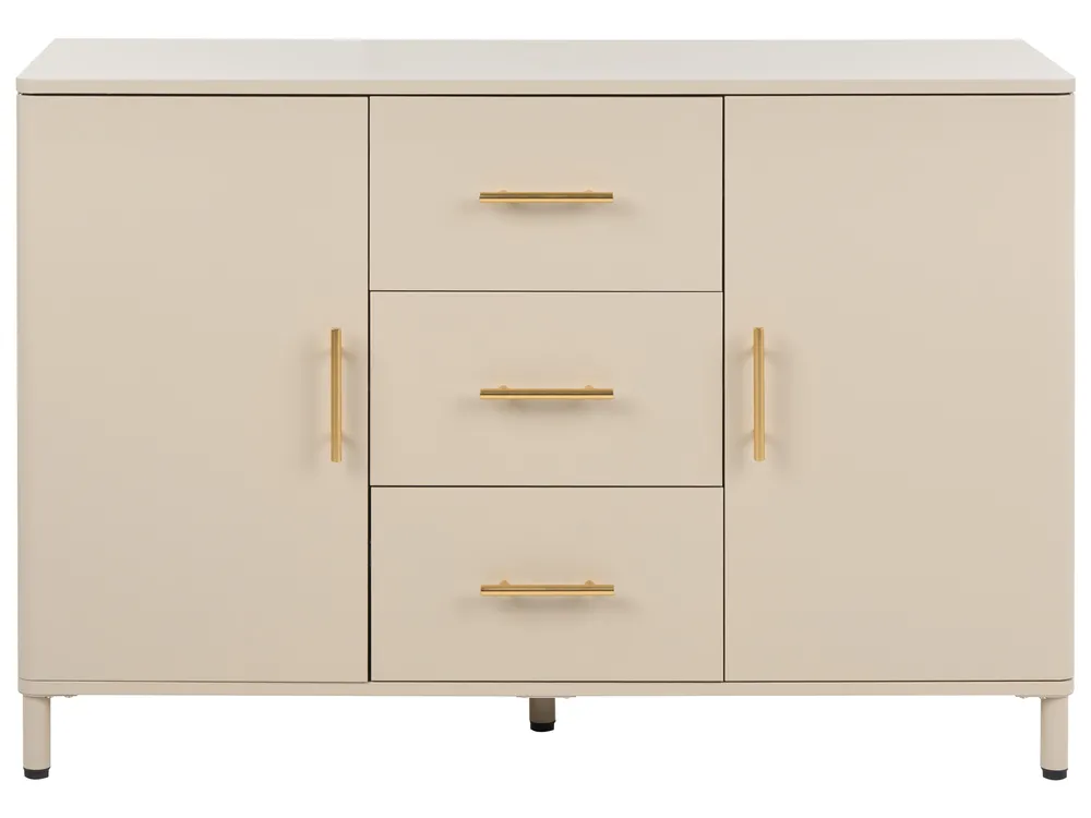 Sideboard mit Schubladen OMBURA Metall Beige_1082541
