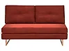 Schlafsofa 3-Sitzer JERSLEV Stoff Rot