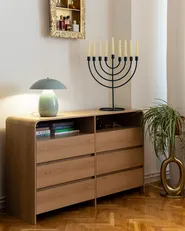 Chest of Drawers DELORAINE Light Brown_1159121