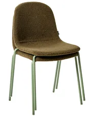 Set of 2 Conference Chairs LOMA Boucle Green_989981