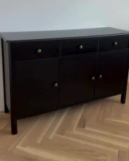 Sideboard mit 3 Türen OLATE Schwarz_989605