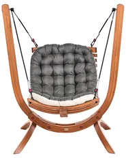 Hollywoodschaukel ALLISTE Lärchenholz Braun_967360
