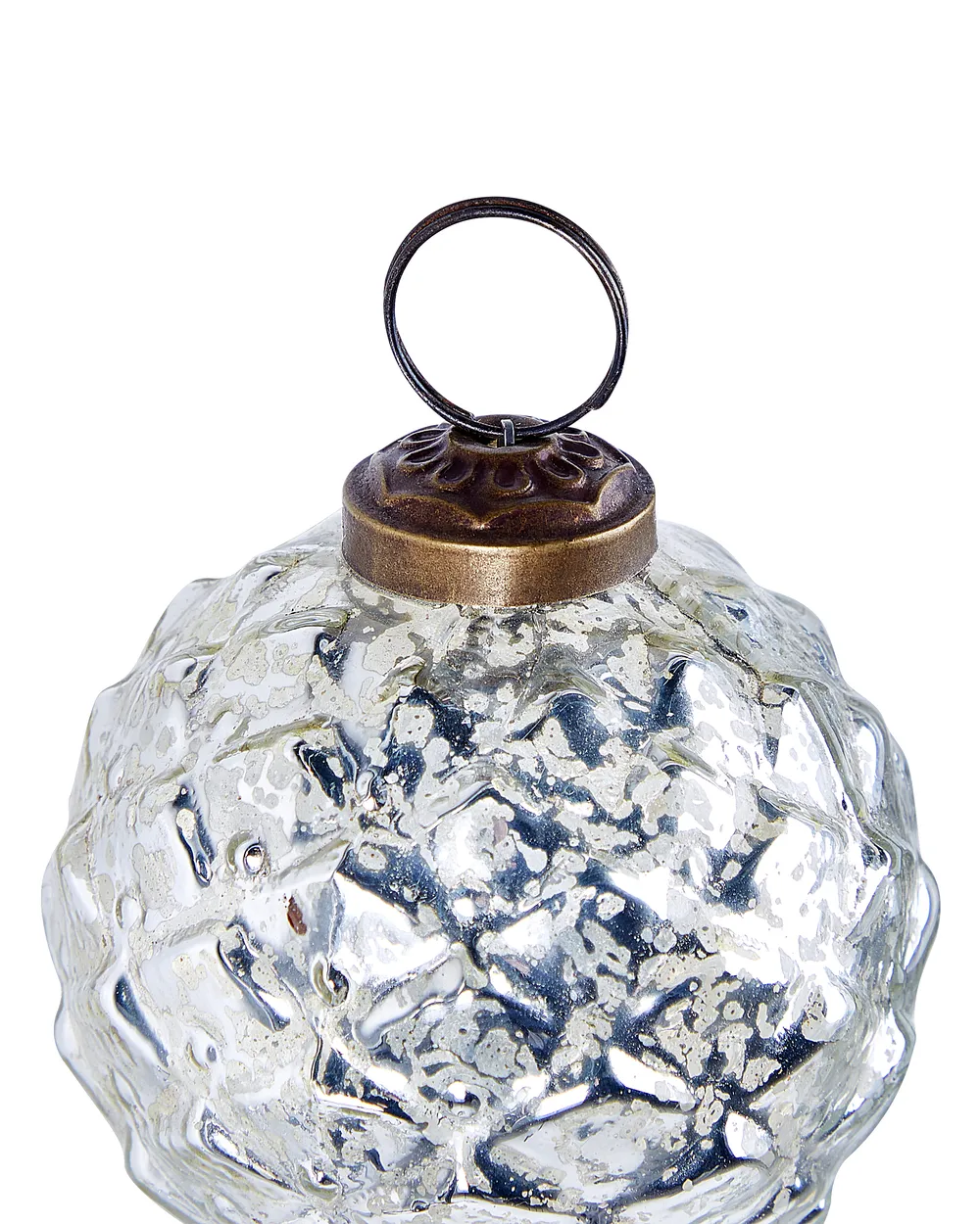 Weihnachtskugel 6er Set ARGENTIN Glas Silber_899770