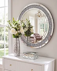 Wandspiegel ERBRAY 70 cm 70 cm Silber_1169902