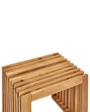 Gartenhocker 2er Set BELLANO Akazienholz Braun_922011