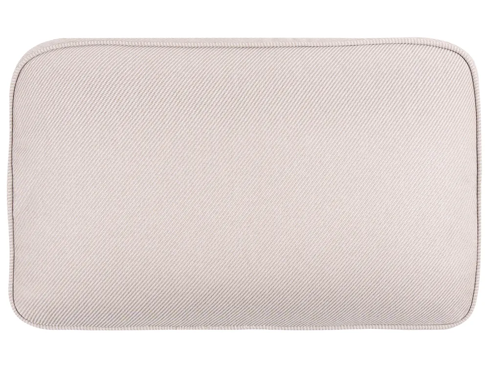 Gartensofa 2-Sitzer OMEGANA ohne Armlehnen Polyrattan Hellbeige_1040469