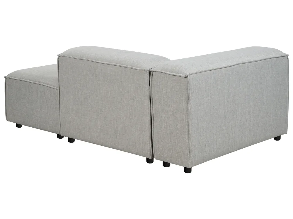 Modul Ecksofa 4-Sitzer ARDAL Stoff Hellgrau linksseitig_949493