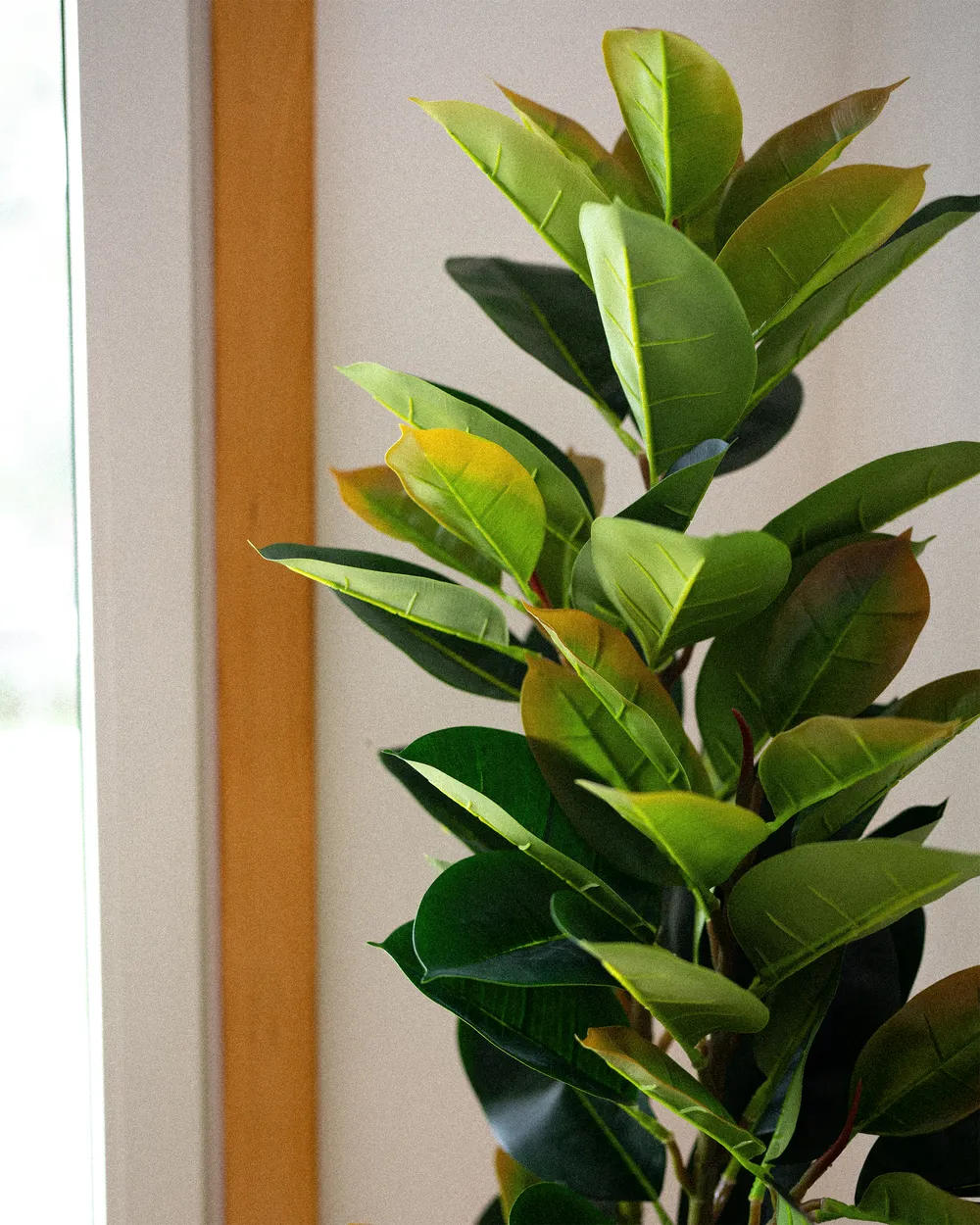 Artificial Plant FICUS ELASTICA 134 cm Green - Beliani.de