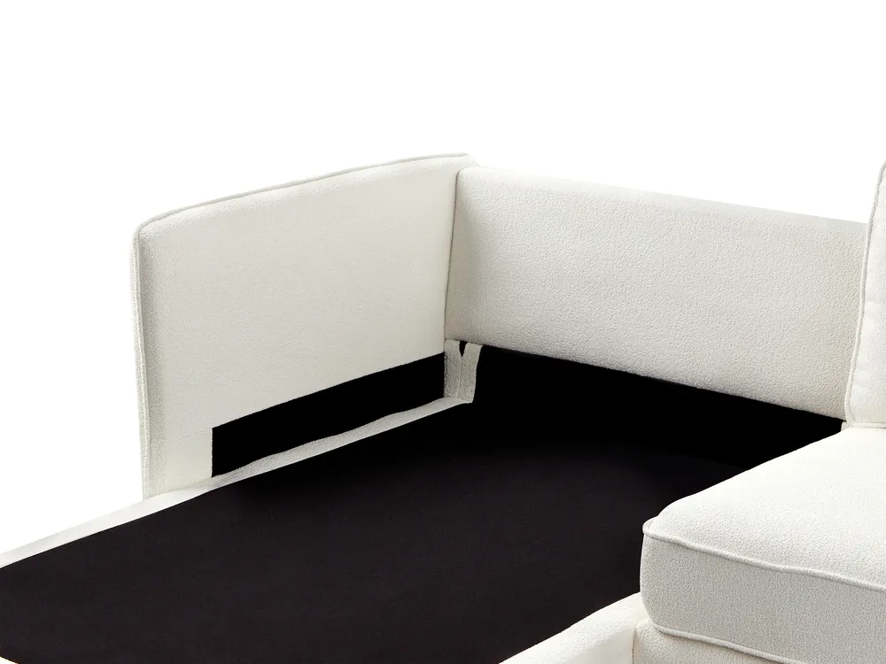 Corner Sofa 3 Seater ALTAN Boucle Off-White Right Hand_951311