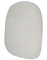 Teppich MITHA Cremeweiß 200 x 300 cm Viskose