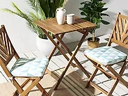 Gartenstuhlkissen 2er Set TERNI 37 x 34 cm Hellblau_1185147