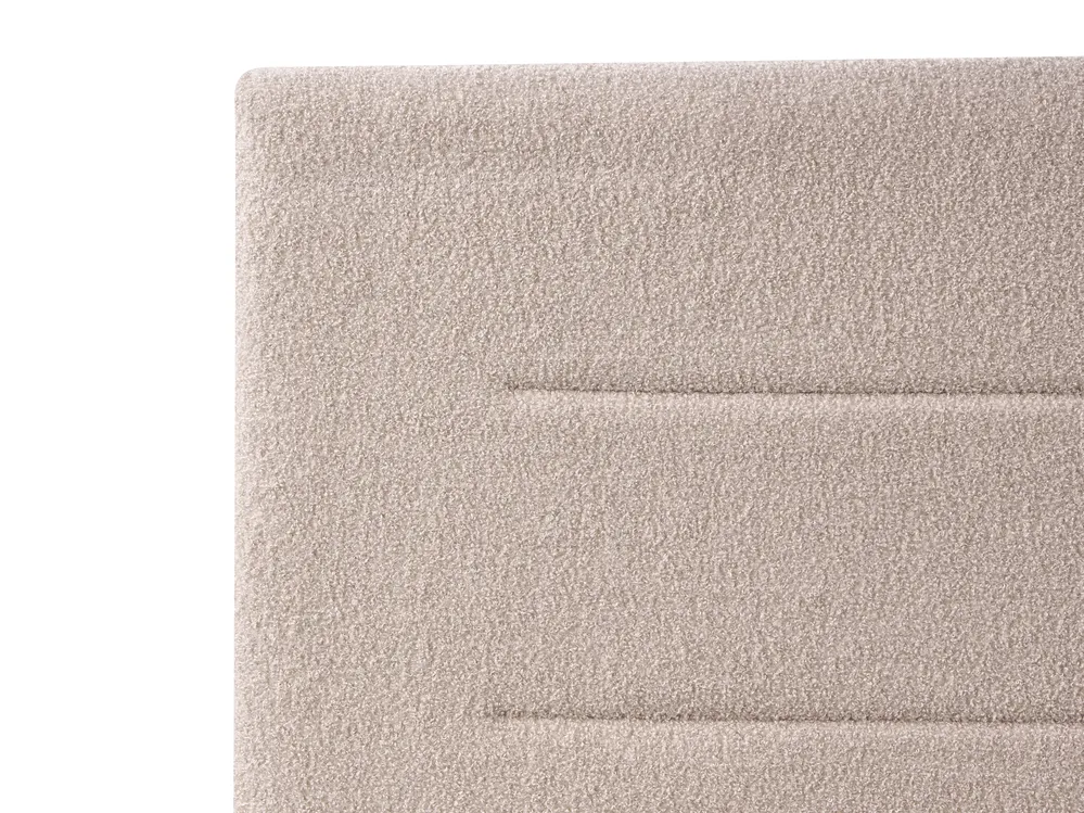 Ottoman Bed MASSOGNES Boucle Beige 180 x 200 cm_1030436