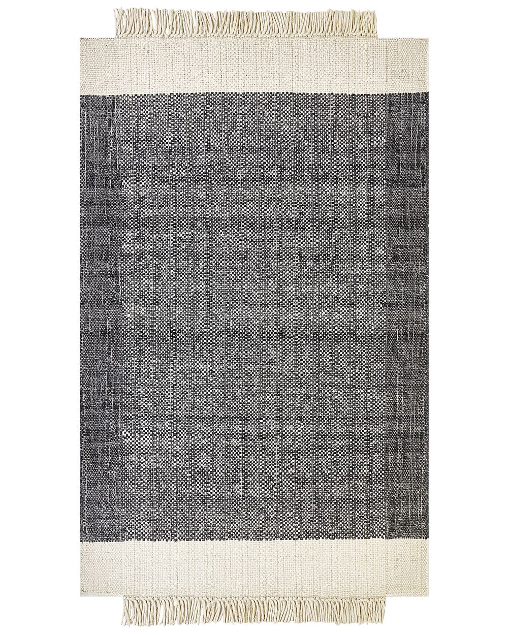 Vloerkleed ATLANTI Zwart 160 x 230 cm Wol
