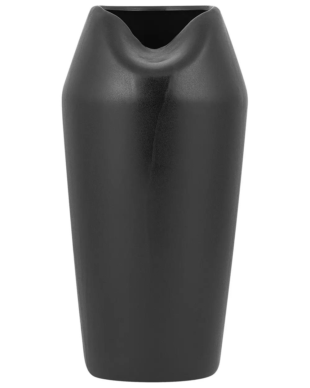 Dekovase APAMEA 33 cm Steinzeug Schwarz