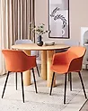 Set of 2 Dining Chairs ELIM Orange