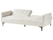 Schlafsofa 3-Sitzer LUCAN Bouclé Cremeweiß_914807