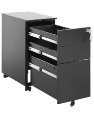 Büroschrank BOLSENA Metall Schwarz_783645