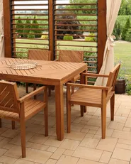 Garden Chair BARATTI Acacia Wood Brown_933193
