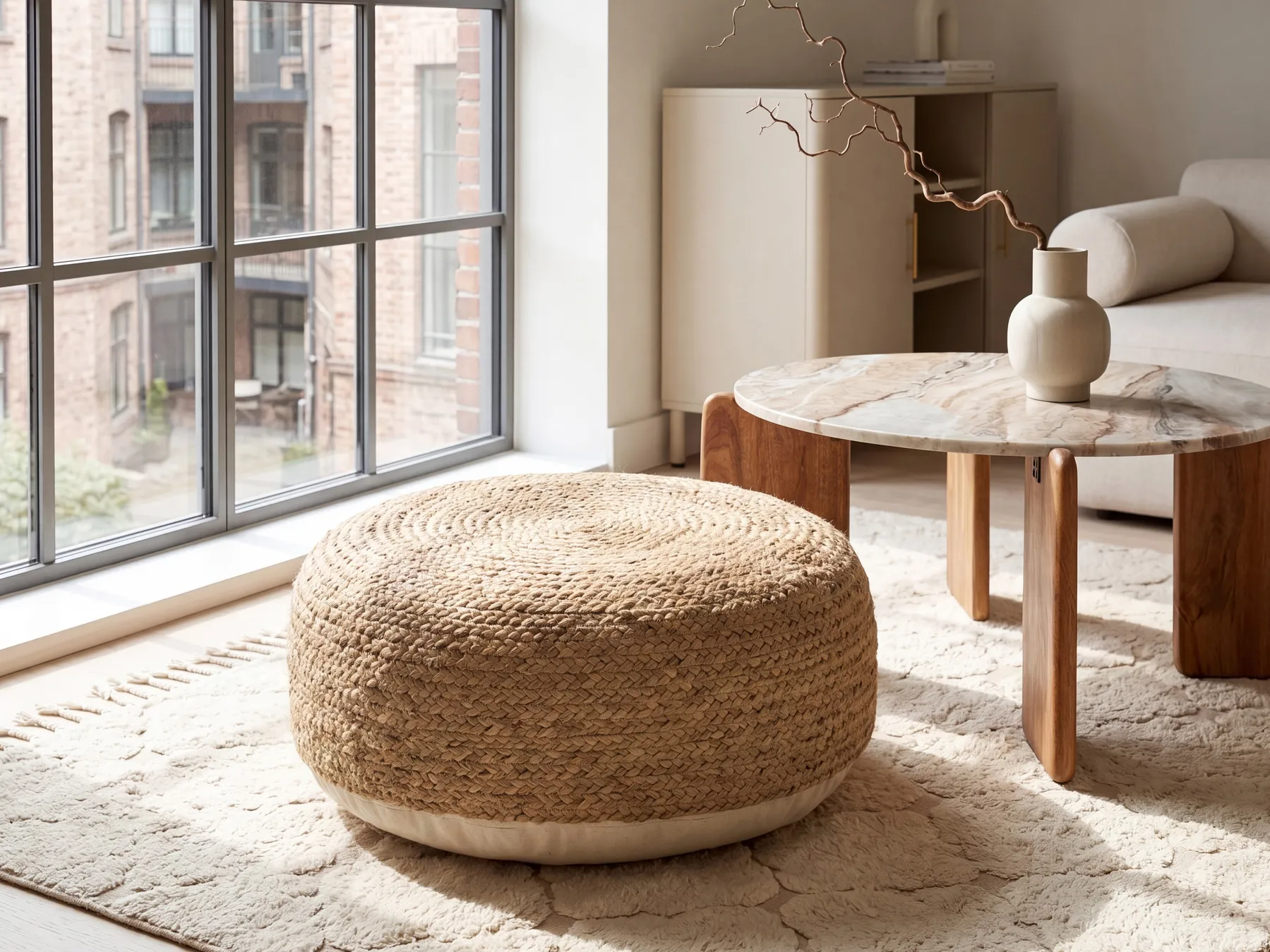 Pouffe JUTUR Jute Beige_1099882