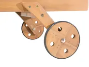 Sonnenliege mit Kissen CESANA PREMIUM mit Relaxfunktion Akazienholz Hellbeige_991089