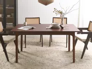 Ausziehbarer Esstisch DELMAS Dunkle Esche 160/200 cm 90 cm_1078251