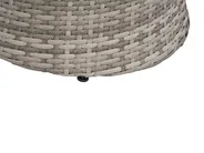 Bistro Set inkl. Kissen CAPRI Polyrattan Grau_737834