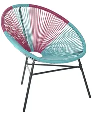 Gartenstuhl ACAPULCO Polyrattan Türkis_718119