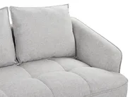 Sofa 2-Sitzer HOBRO Stoff Hellgrau_949671