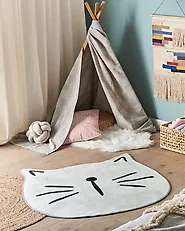 Kinderteppich KITTY Grau ø 100 cm_1183448