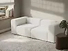 Modulsofa 2-Sitzer FALSTERBO Cord Cremeweiß