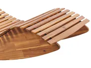 Sun Lounger with Cushion BRESCIA PREMIUM Acacia Wood Red_990707