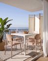Set of 4 Garden Chairs TUPIZA Beige