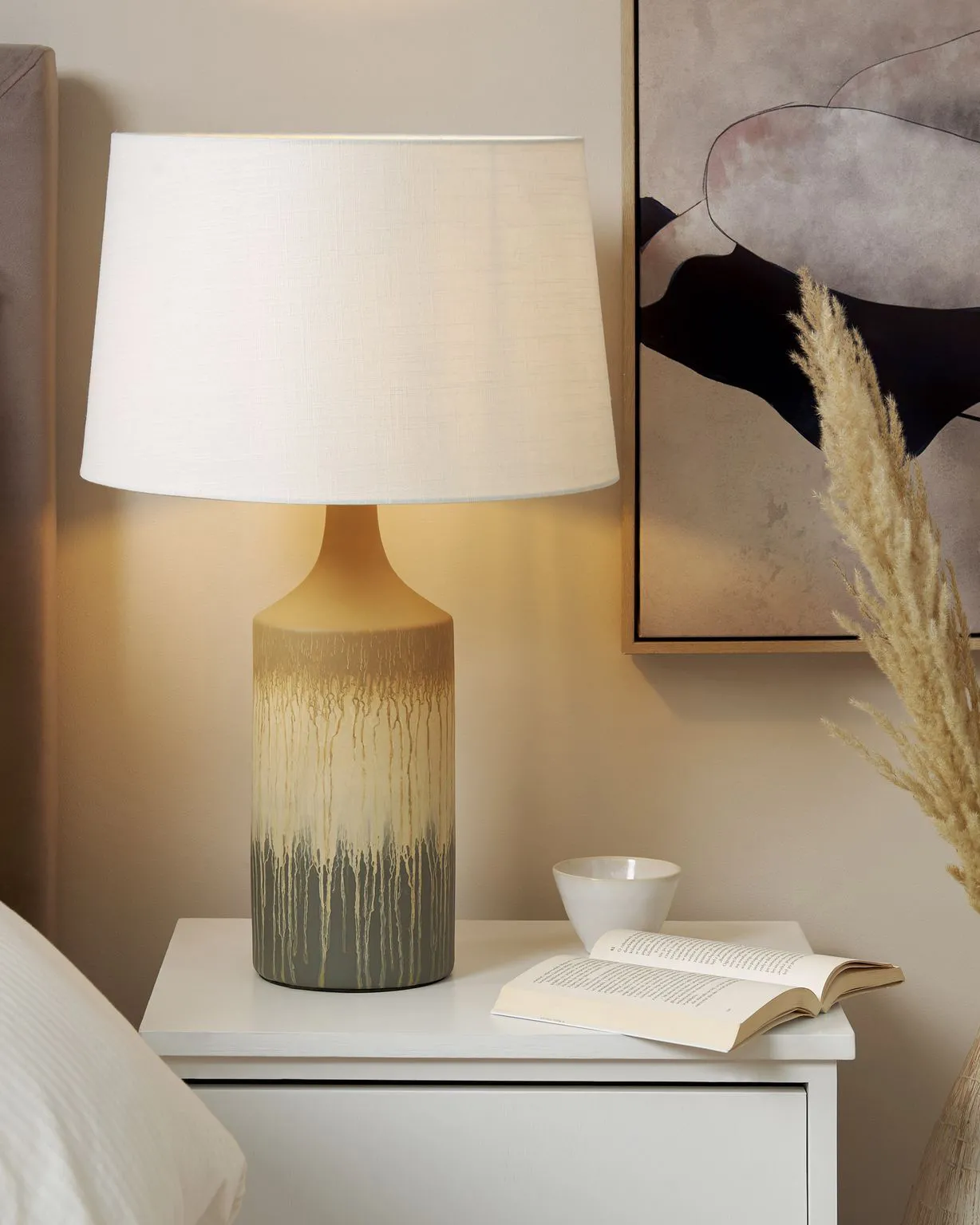 Table Lamp CALVAS Ceramic Multicolour_843211