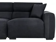 Sofa 3-Sitzer FAUSKAN Stoff Schwarz_969049