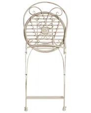 Gartenstuhl 2er Set COGGIA klappbar Metall Hellbeige_1002612