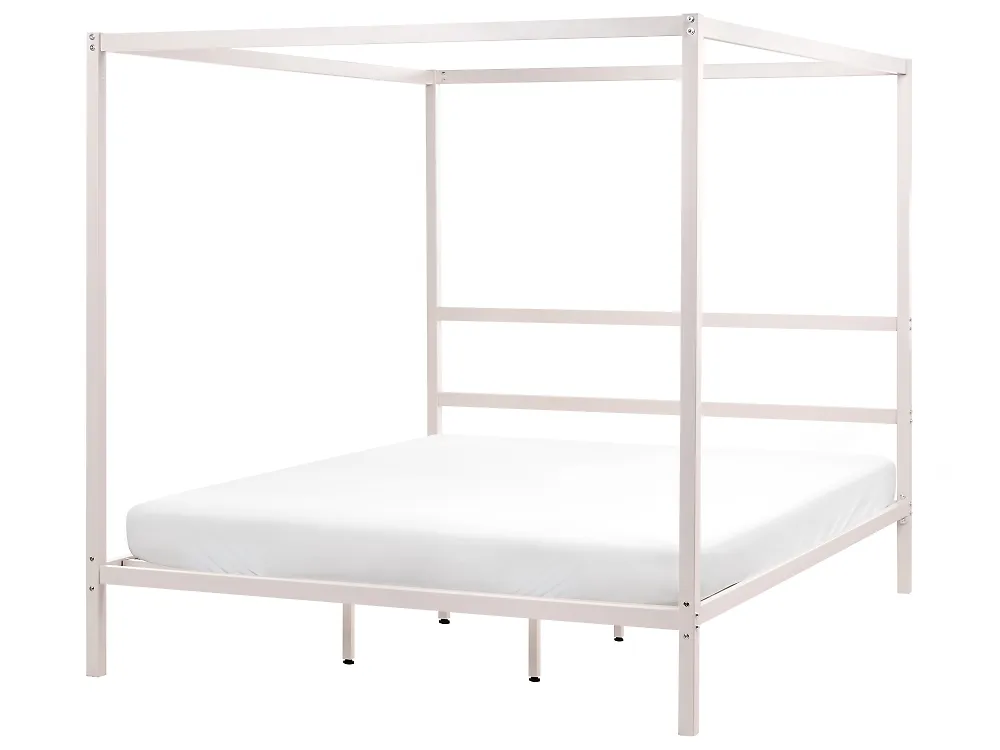 Himmelbett Metall LESTARDS 180 x 200 cm Hellbeige