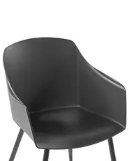 Set of 2 Dining Chairs FONDA Black_775269