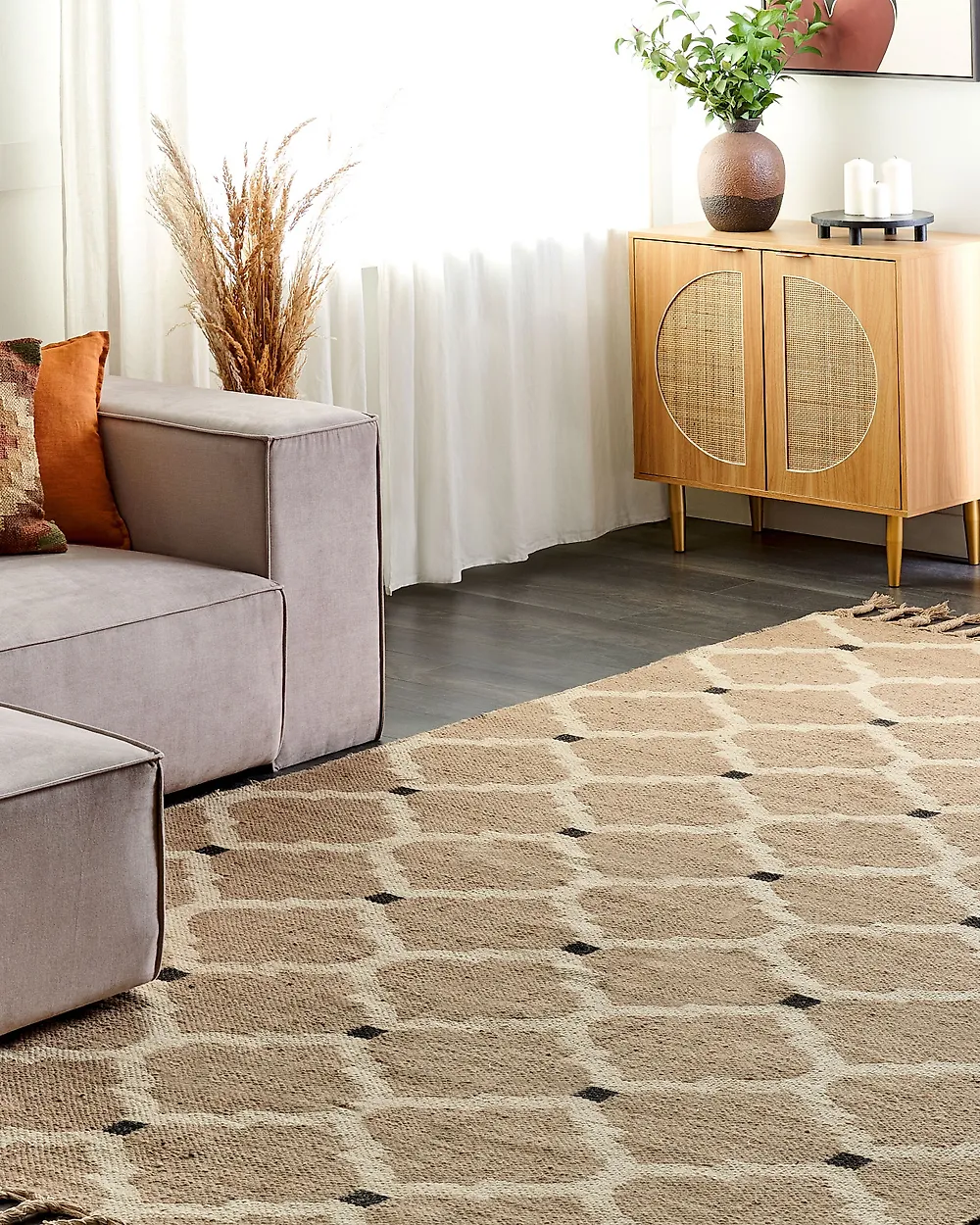 Rug ORENCIK Beige 200 x 300 cm Jute_1183744